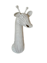 Rattan Giraffe Wall Decor – Boho Nursery & Kids Room Wall Art | Handmade Safari Animal Decor