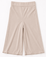 Rhea Ribbed Wide Leg Pants - Irish Cream