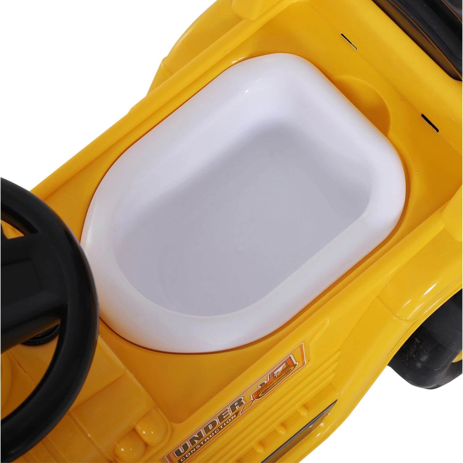 HOMCOM 3-in-1 Ride On Toy Bulldozer Digger Tractor Pulling Cart