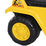 HOMCOM 3-in-1 Ride On Toy Bulldozer Digger Tractor Pulling Cart