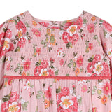 Rosy Breeze Smock Romper