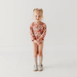 Rosy Breeze Smock Romper