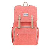 Three Little Tots Canvas Diaper Backpack, in Pink