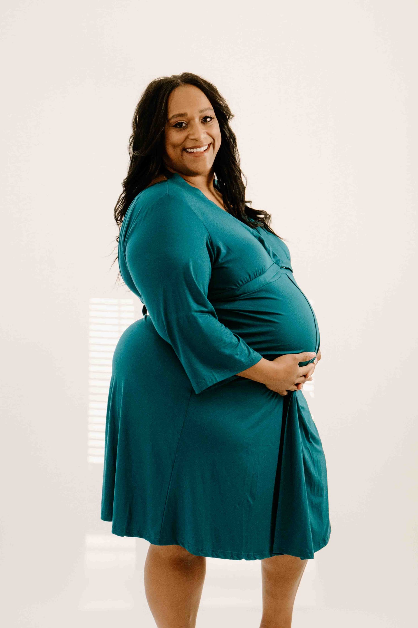 Lila Teal (the Shark Tank labor gown!)