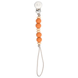 Three Little Tots Silicone Beaded pacifier clip. Handmade in the USA.
