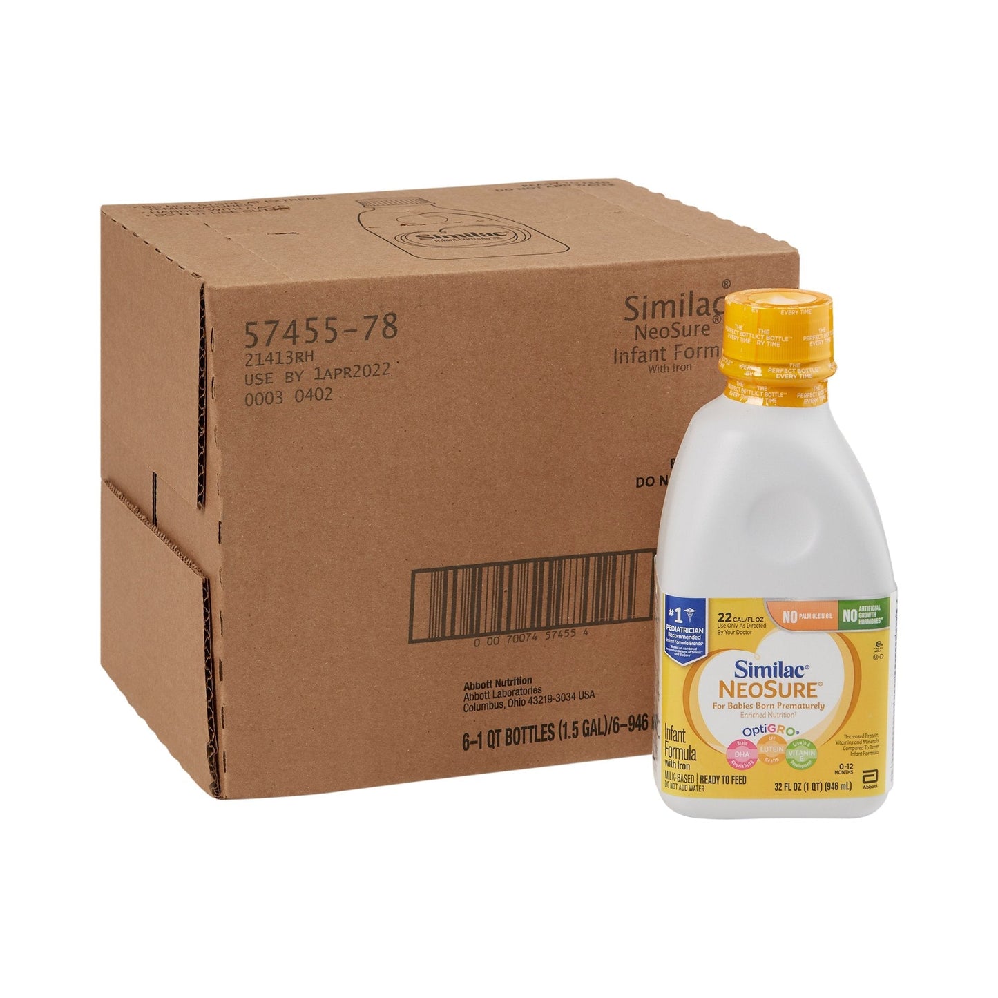 Similac NeoSure Premature Post-Discharge Infant Formula, Ready-to-Feed Baby Formula, 32-fl-oz Bottle