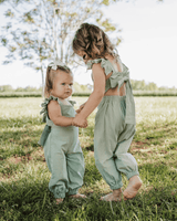 Sloane Bow-Back Jumpsuit - Soft Eucalyptus