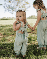Sloane Bow-Back Jumpsuit - Soft Eucalyptus