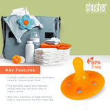 Three Little Tots Shusher Sloth 6-Pack Shushie Pacifiers Soothing Bundle with Cuddly Cry Detection, supplementary photo