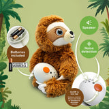 Three Little Tots Shusher Sloth 6-Pack Shushie Pacifiers Soothing Bundle with Cuddly Cry Detection, additional view