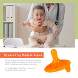 Three Little Tots Shusher Sloth 6-Pack Shushie Pacifiers Soothing Bundle with Cuddly Cry Detection, another angle