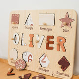 Shape Sorting Name Board