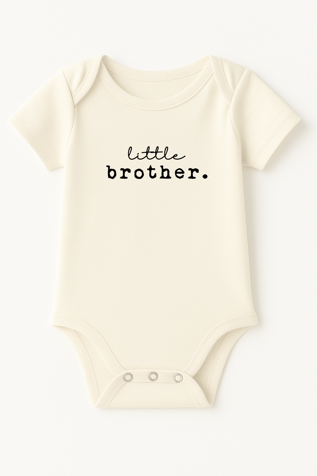 Three Little Tots Little Brother Organic Cotton Short Sleeve Baby Bodysuit