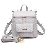 Three Little Tots Petit Diaper Bag Stone Grey
