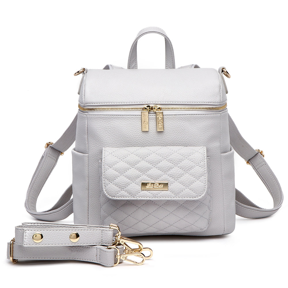 Three Little Tots Petit Diaper Bag Stone Grey