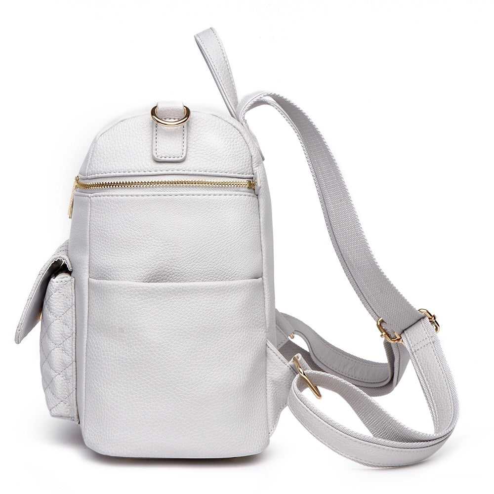 Three Little Tots Petit Diaper Bag Stone Grey, alternate angle