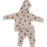 Gingerbread Hooded French Terry Set
