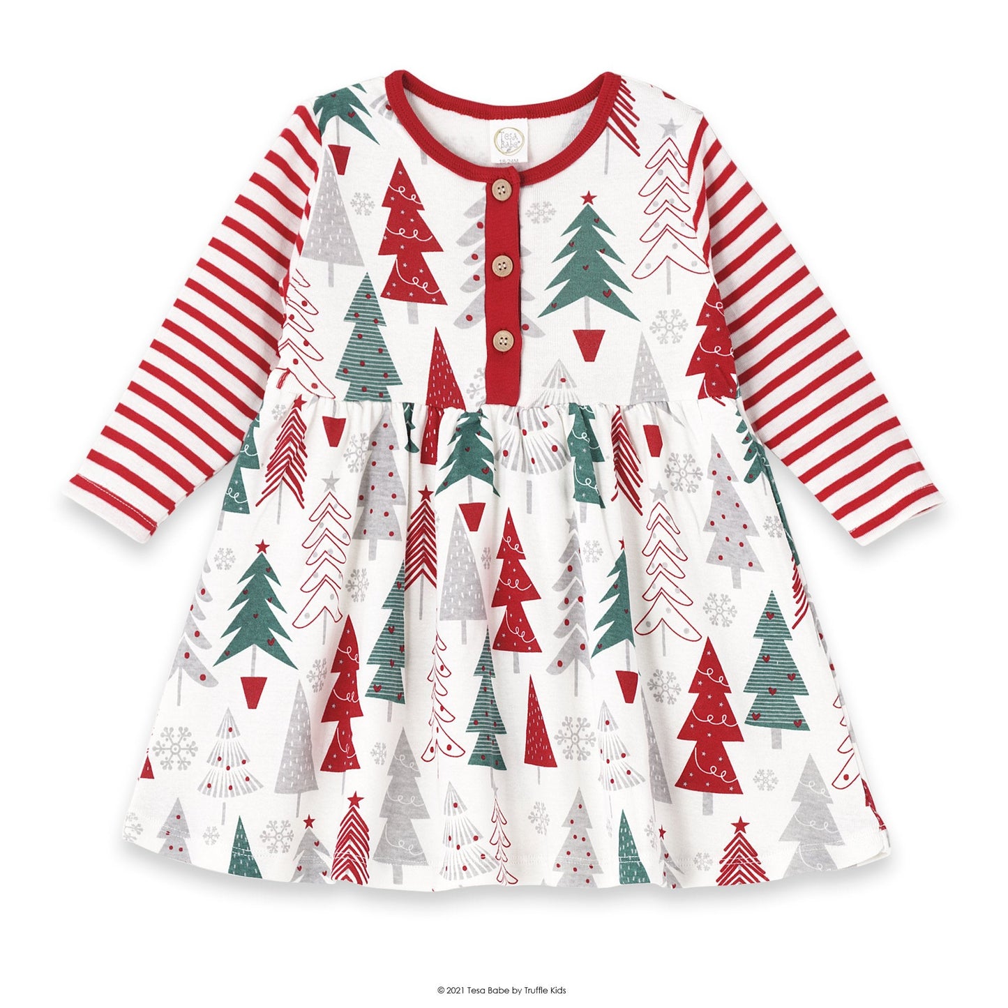 Toddler Girl Christmas Tree Dress