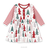 Toddler Girl Christmas Tree Dress