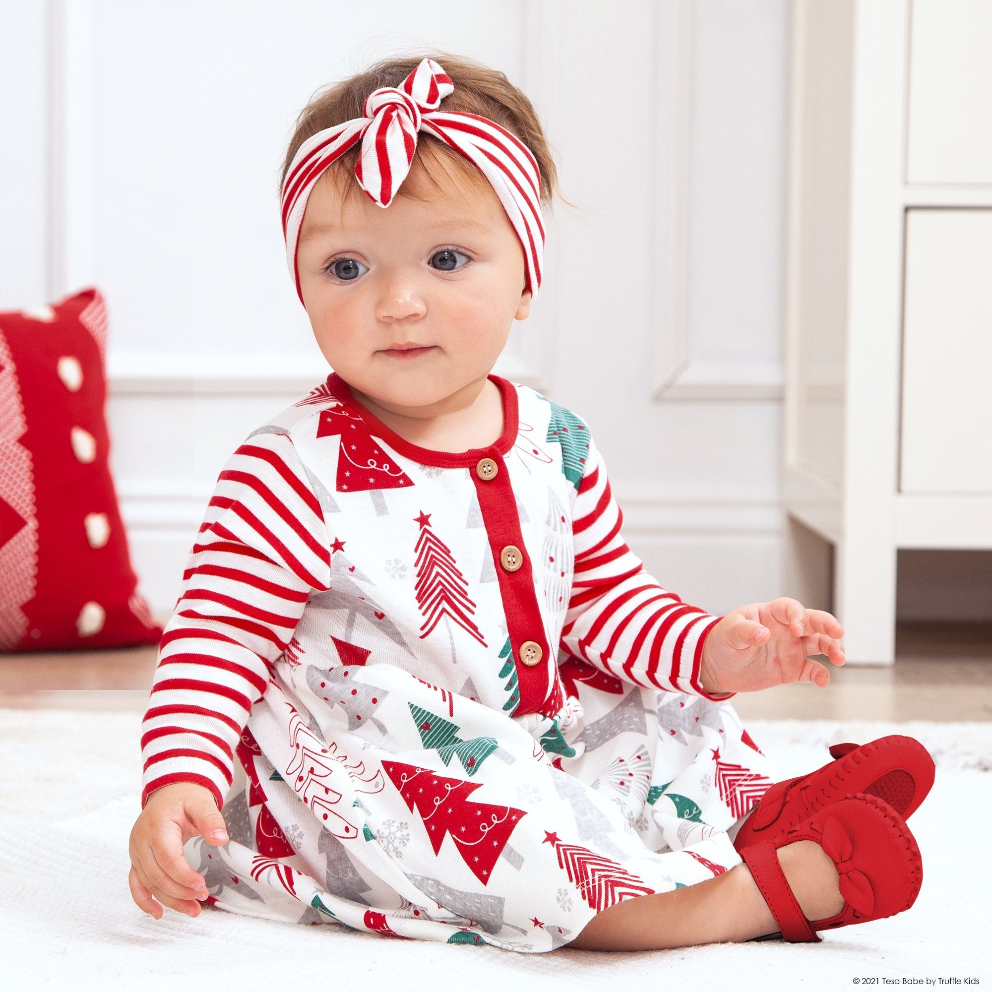 Toddler Girl Christmas Tree Dress