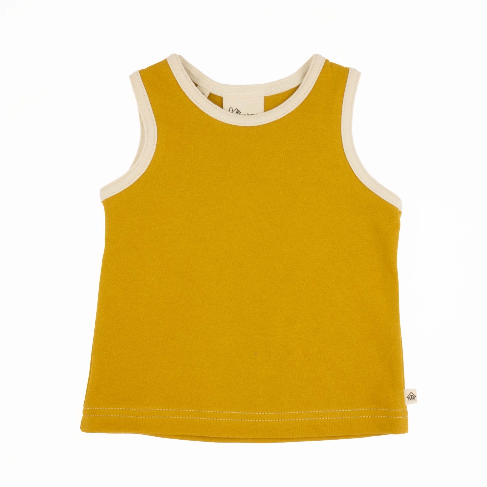 Three Little Tots Toddler Classic Tank, in Mustard
