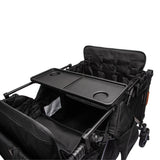 ToyRides Elite Wagon Stroller W/ Removable 4-Seater, Extra-Thick Support Bar & Higher 212 Load Capacity, Black