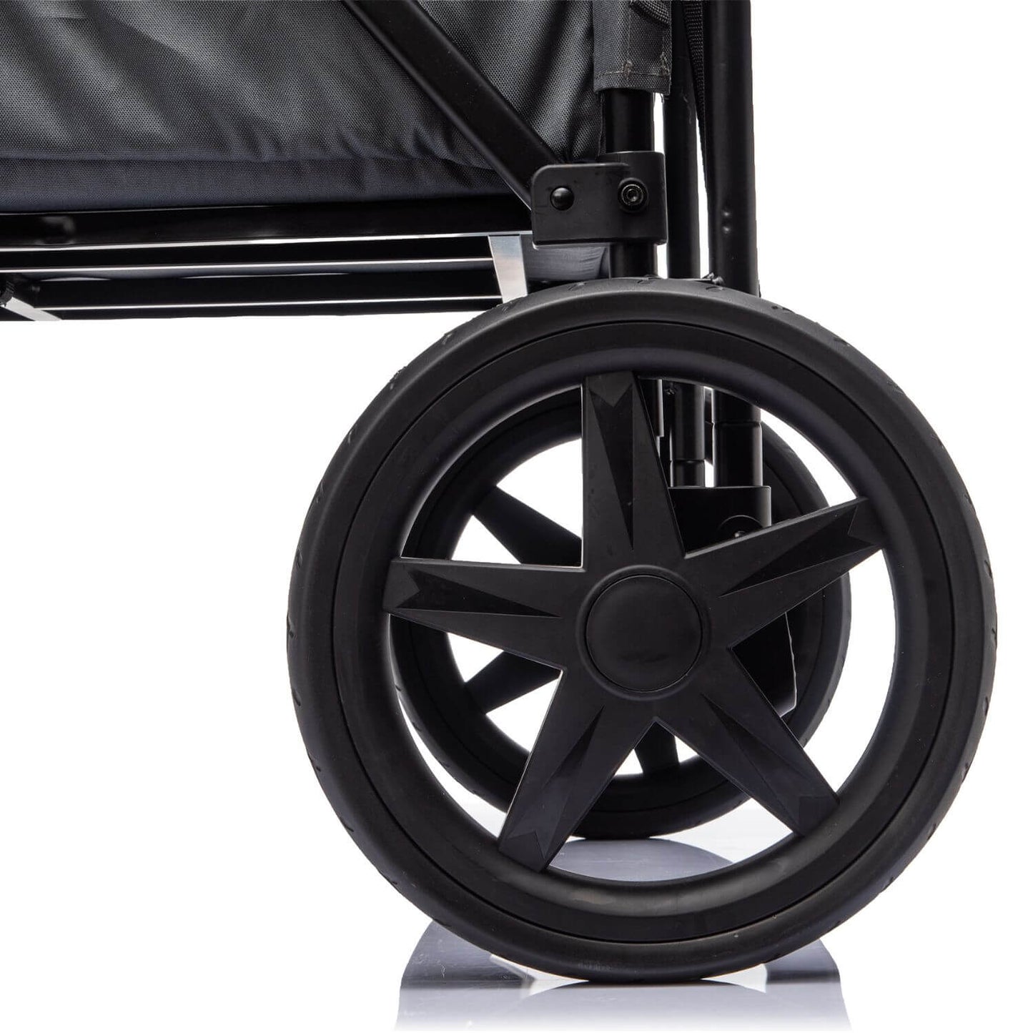 ToyRides Elite Wagon Stroller W/ Removable 4-Seater, Extra-Thick Support Bar & Higher 212 Load Capacity, Gray