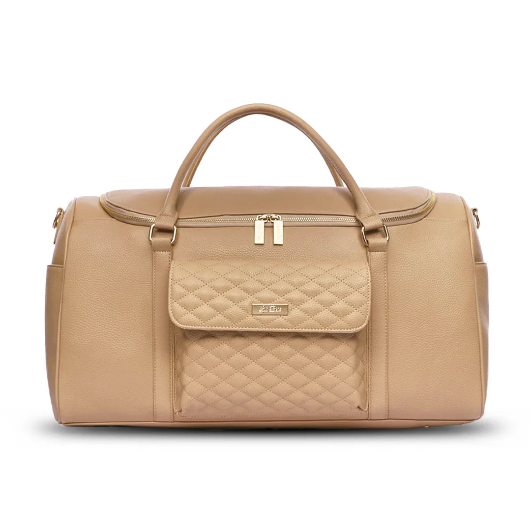 Three Little Tots Weekender Travel Bag Latte Brown