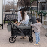Three Little Tots Keenz Viva 2-Passenger Stroller Wagon Compact Power for City Life, in Green