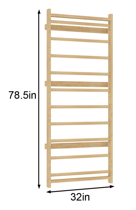 Add-On Ladder Wall Panel for 79" Modular Walnut