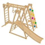 Three Little Tots Wooden Roller Slide - Add on Climber Not Included