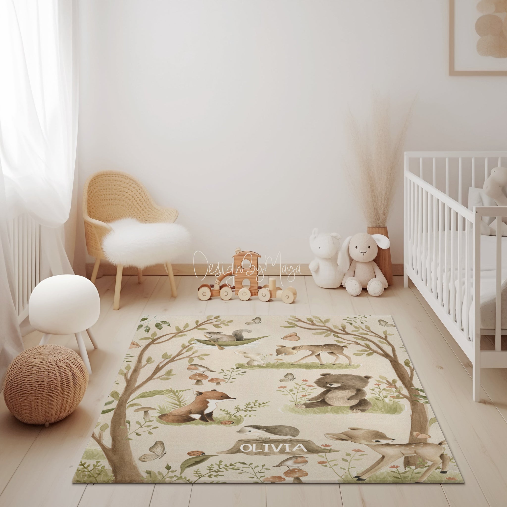 Baby Animals ABC Rug / World map Area Rug – Three Little Tots