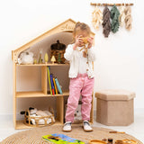 White Dollhouse Bookcase