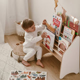 Wooden Montessori Bookshelf
