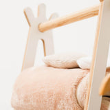 Wooden children's clothing rack
