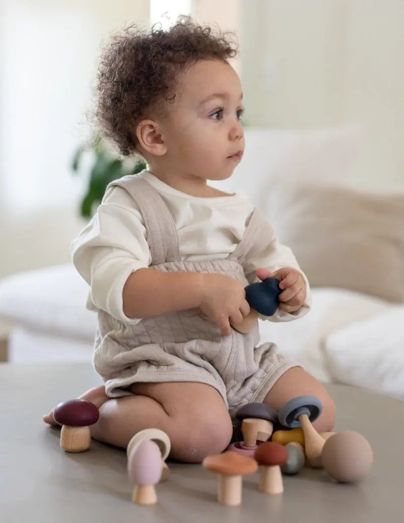 Three Little Tots Mushroom Mix and Match Toy 24pc Lytl, extra product detail