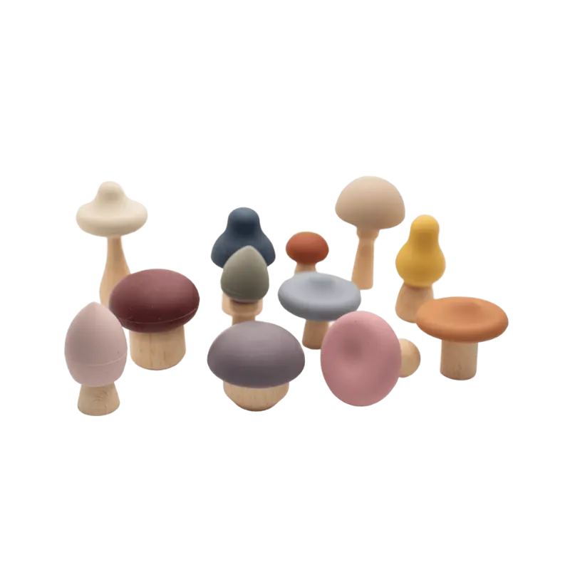 Three Little Tots Mushroom Mix and Match Toy 24pc Lytl
