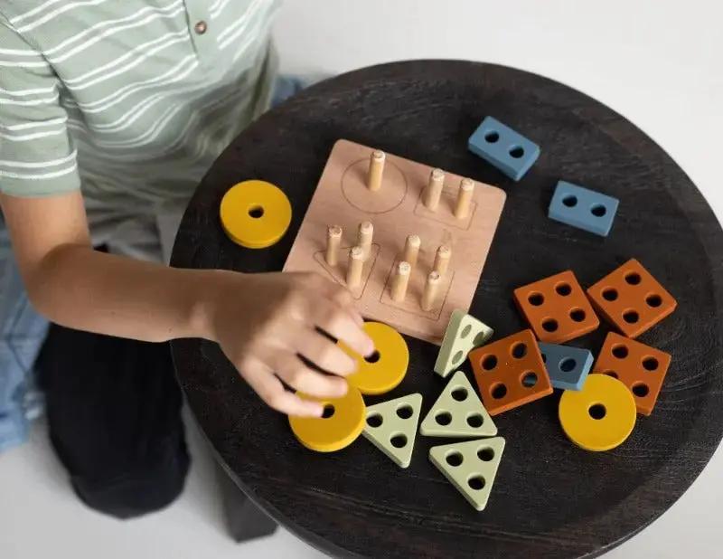 Three Little Tots Montessori Shape Puzzle Toy Lytl, additional product photo