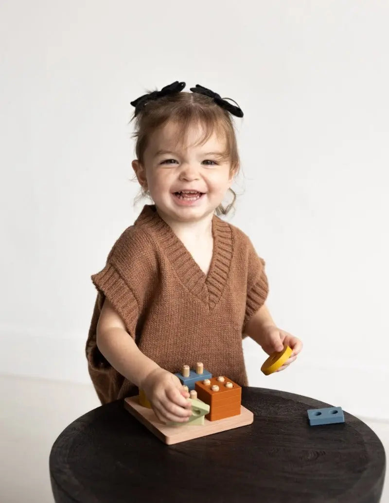 Three Little Tots Montessori Shape Puzzle Toy Lytl, additional view