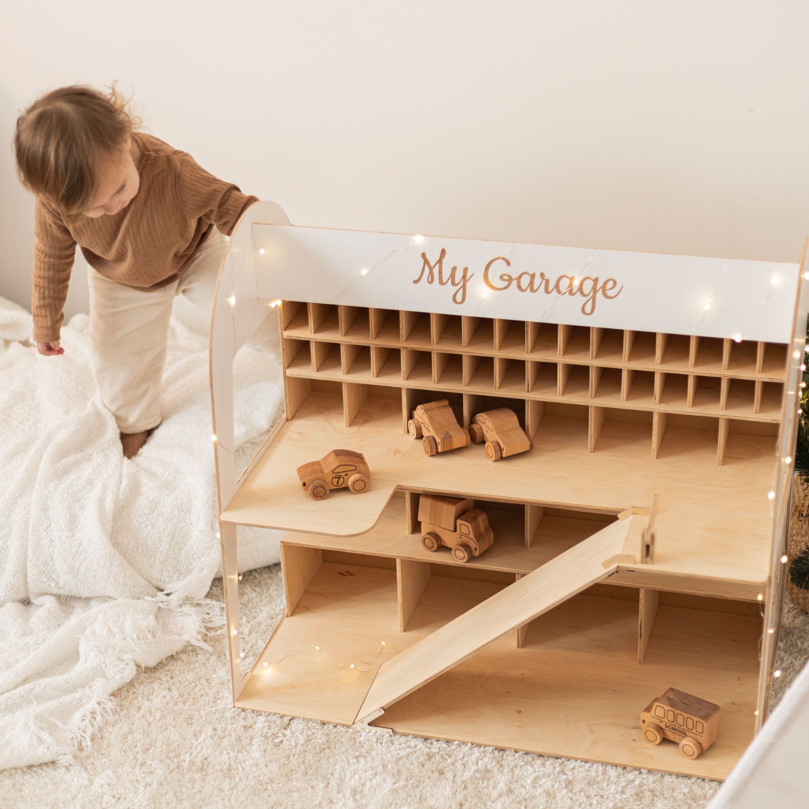 Natural Wooden Toy Car