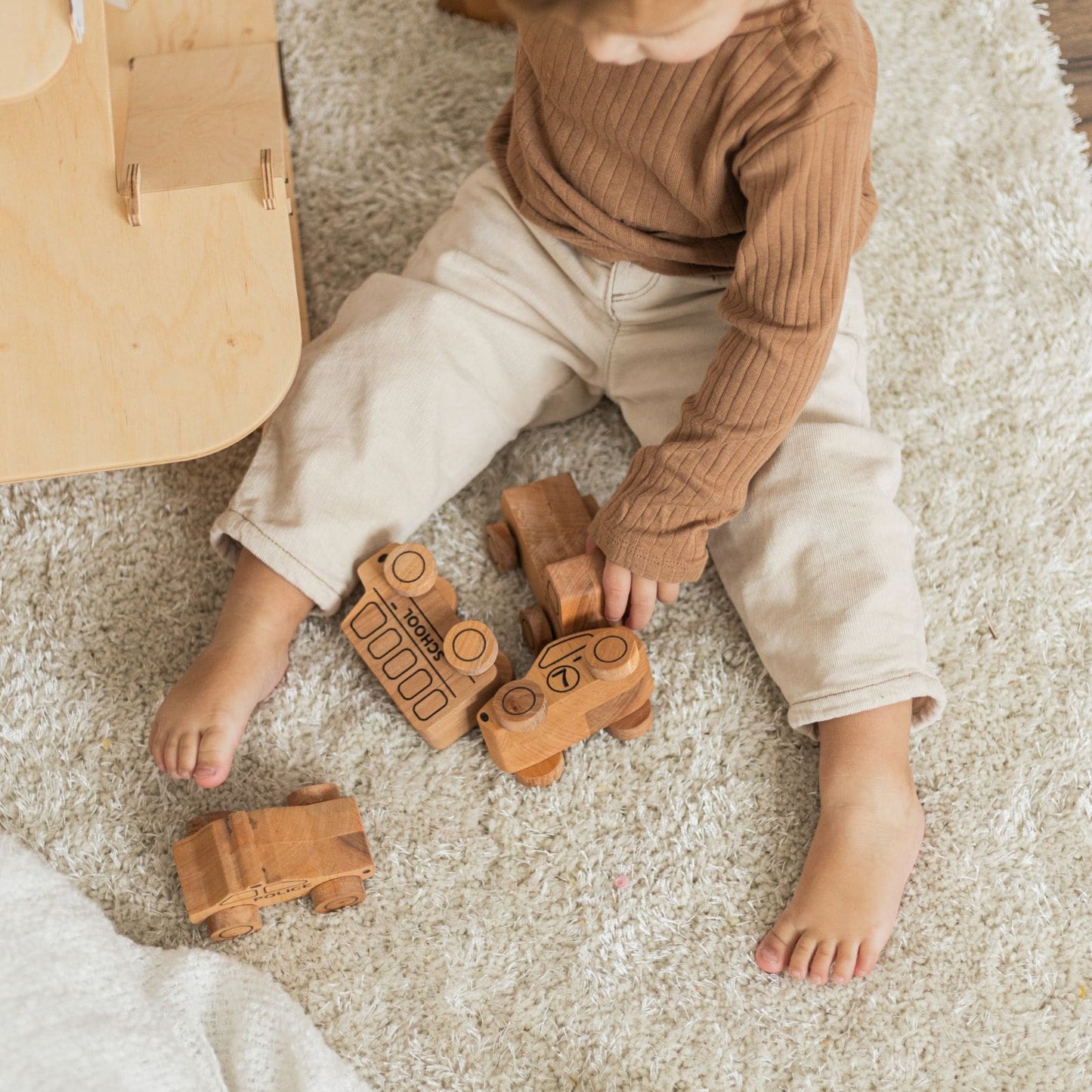 Natural Wooden Toy Car
