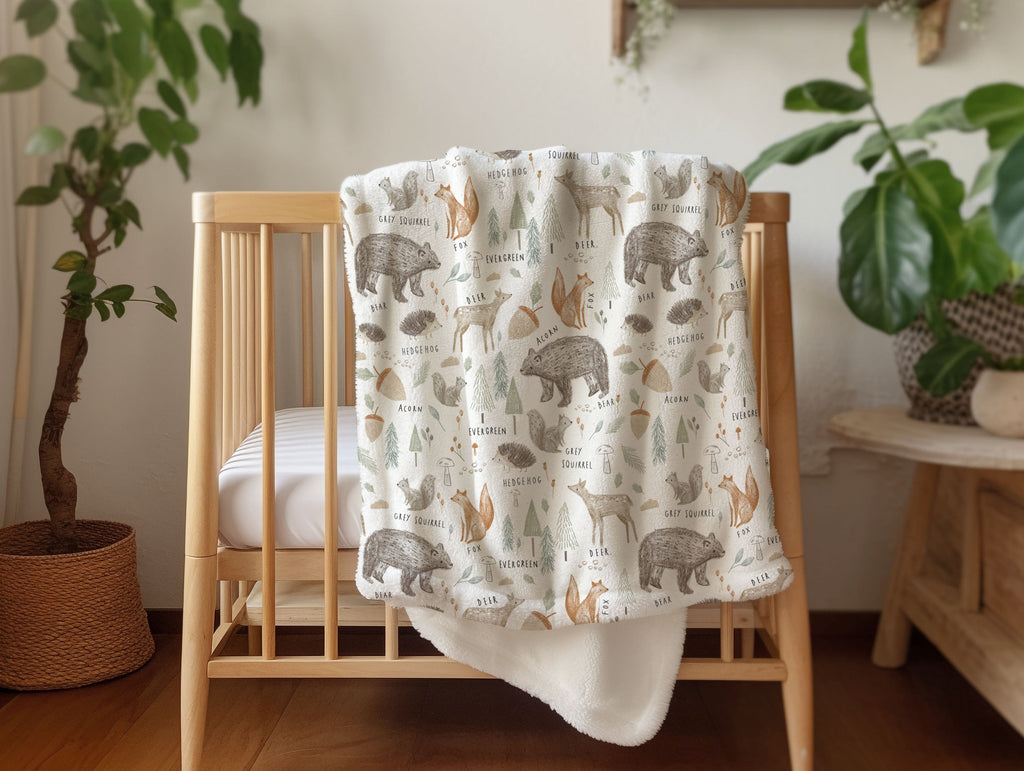 Baby Animals - Vintage Baby Blanket