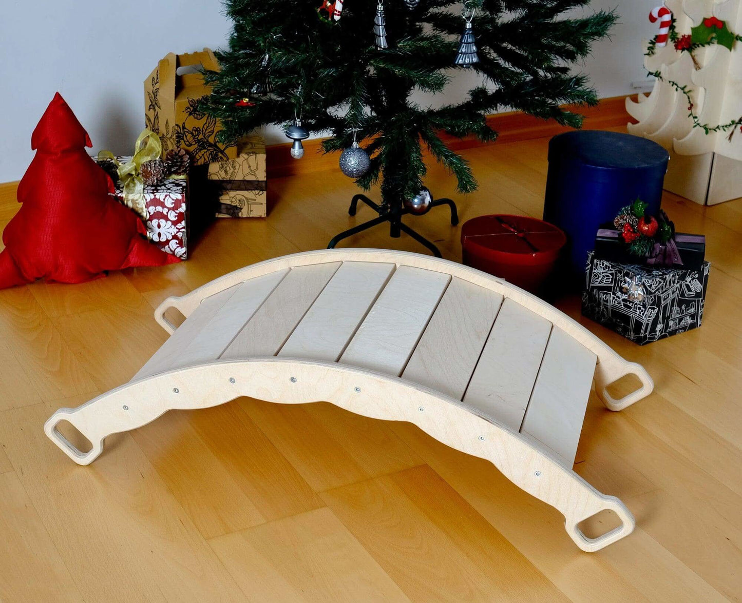 XL Wooden Balance Board with Pillow