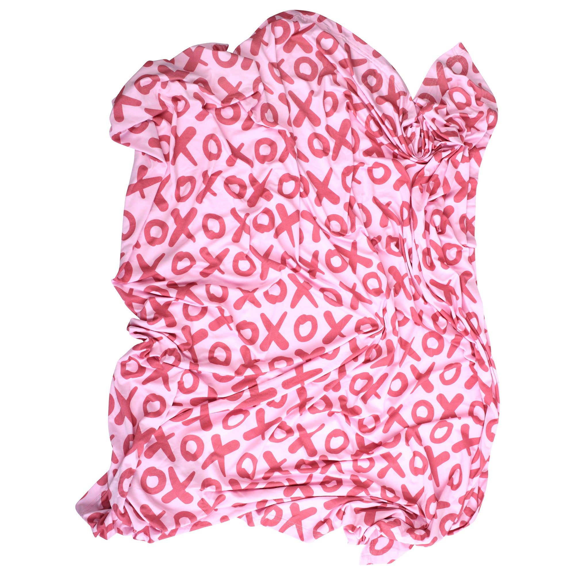 Three Little Tots Valentine's Day Xoxo Bamboo Newborn Swaddle Blanket, additional product photo