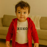 long sleeve graphic bodysuit | xoxo
