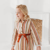 Three Little Tots Yarn Dyed Striped Shirt Dress, additional view