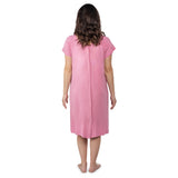 Back snaps down the Three Little Tots Labor and Delivery Gown