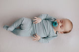 Newborn Jammies with buttery-soft fabric, fold-over mittens, footies for ultimate comfort and all-day coziness.