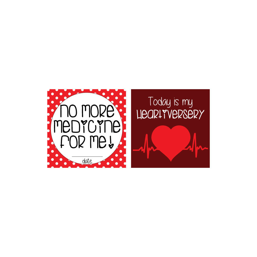 Designed after a heart warrior, these safe-to-sanitize plastic cards help you remember every unique milestone.