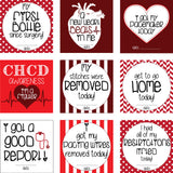Designed after a heart warrior, these safe-to-sanitize plastic cards help you remember every unique milestone.